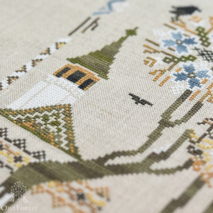 Схема для вышивания «Грачи»