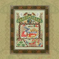 Схема для вышивания «Лесные домишки. Зайчатки» 