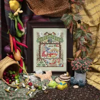 Схема для вышивания «Лесные домишки. Зайчатки» 