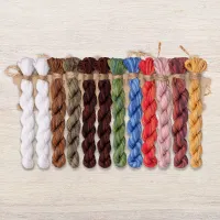 Набор ниток OwlForest для схемы «Лесные домишки. Медведи» (DMC)