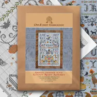 Схема для вышивания «Азбука осенней ночи» с латинскими буквами