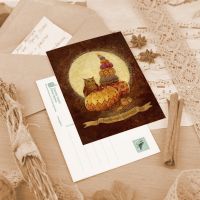 Открытка «Тыквенный орнамент»