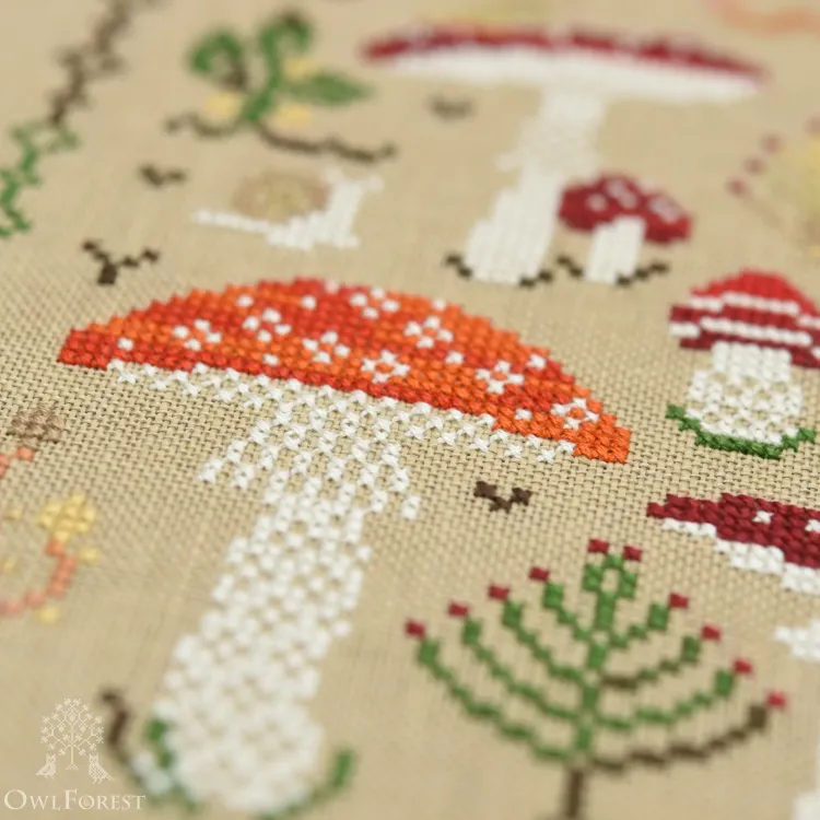 Схема для вышивания «Мухоморчики»