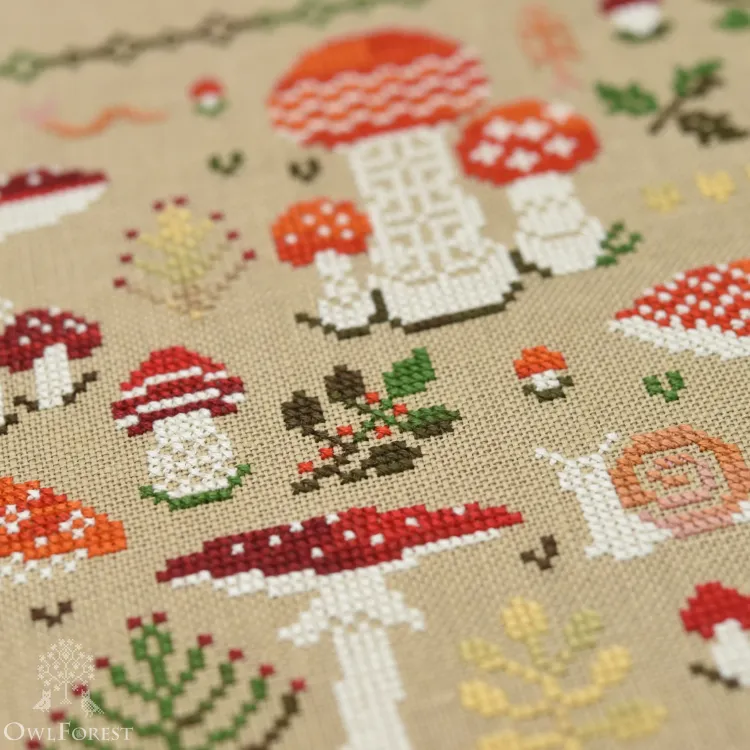 Схема для вышивания «Мухоморчики»