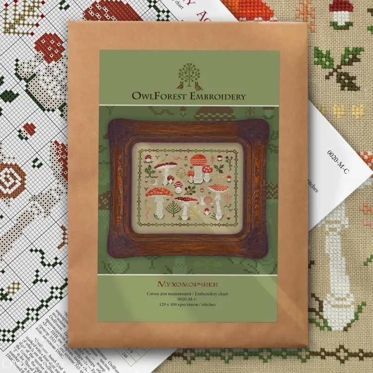 Схема для вышивания «Мухоморчики»