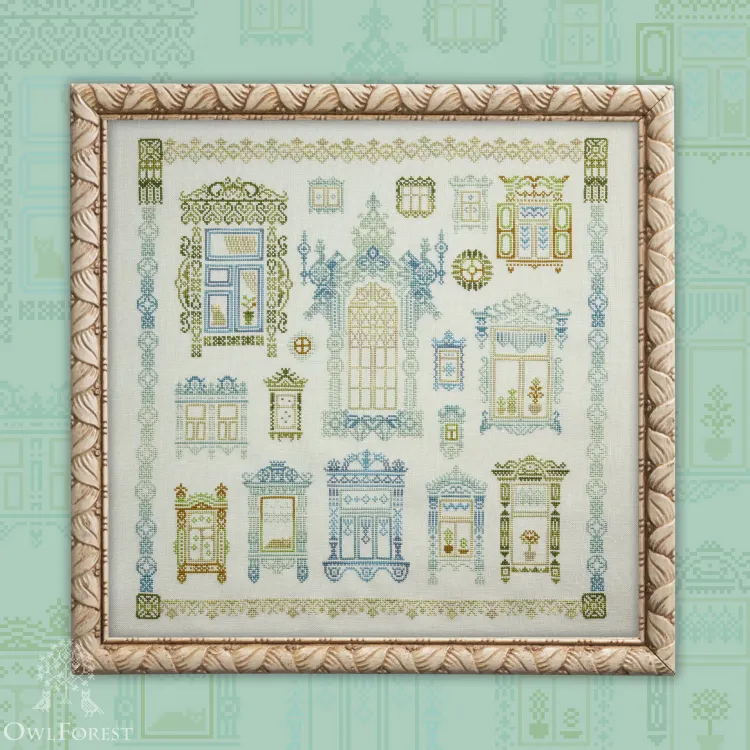 Схема для вышивания «Окошки»