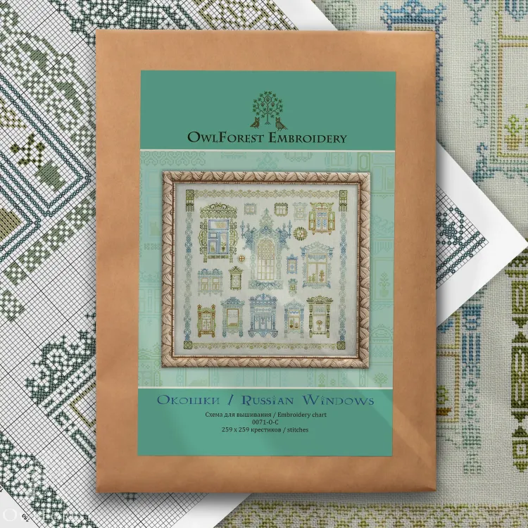 Схема для вышивания «Окошки»