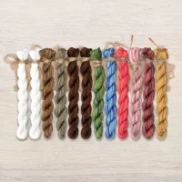 Набор ниток OwlForest для схемы «Лесные домишки. Медведи» (ПНК)