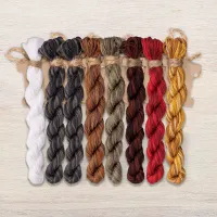 Набор ниток OwlForest для схемы «Юркие птички» (DMC)