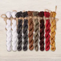 Набор ниток OwlForest для схемы «Юркие птички» (DMC)