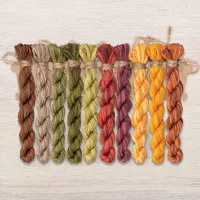 Набор ниток OwlForest для схемы «Щедрая осень» (DMC)