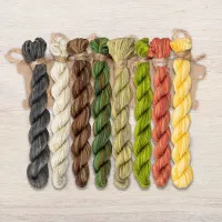 Набор ниток OwlForest для схемы «Леший» (ПНК)