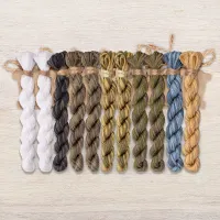 Набор ниток OwlForest для схемы «Грачи» (DMC)