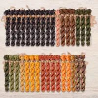 Набор ниток OwlForest для схемы «Азбука осенней ночи» Англ. (DMC)