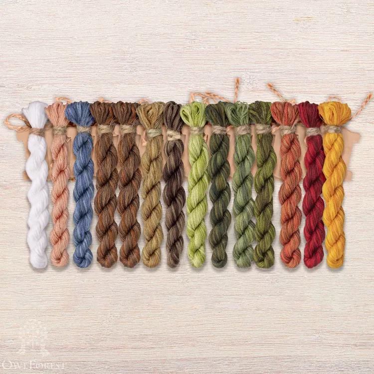Набор ниток OwlForest для схемы «Добромир» (DMC)