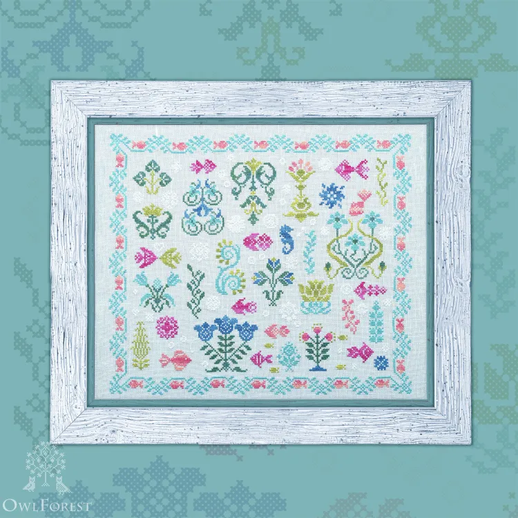 Схема для вышивания «Подводный сад»
