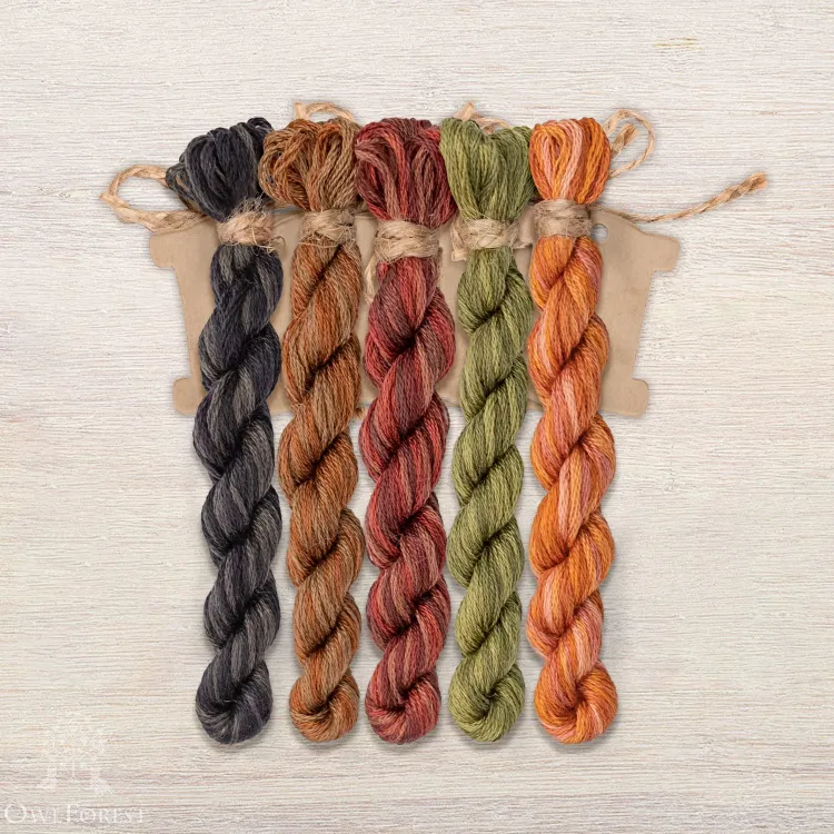 Набор ниток OwlForest для схемы «Белка» (DMC)