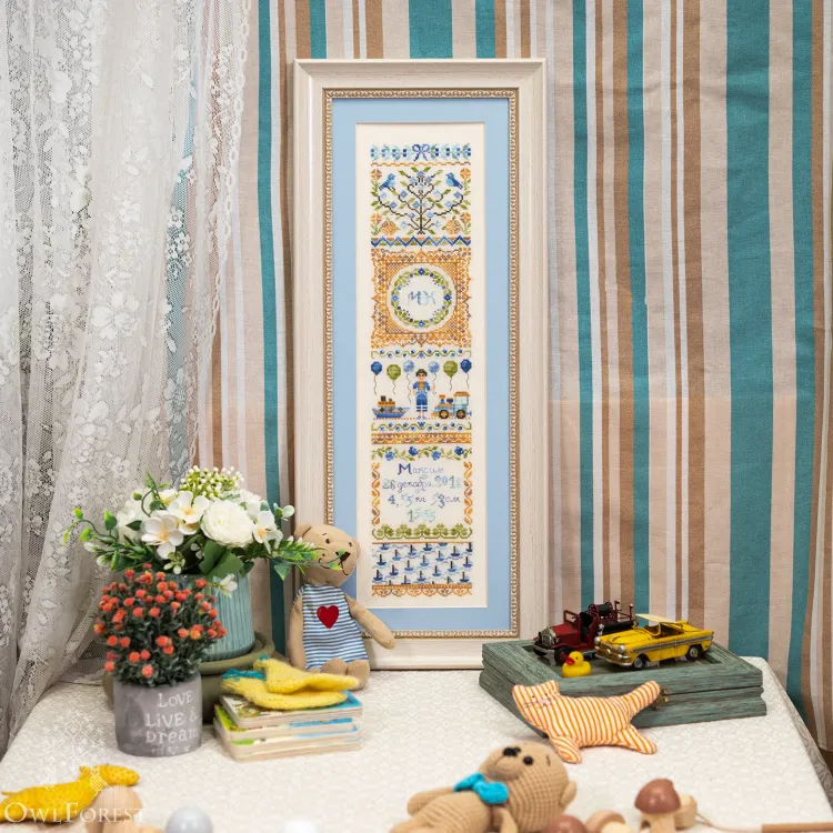 Электронная схема «Вертикальная метрика для мальчика» 