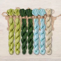 Набор ниток OwlForest для схемы «Голубая гортензия» (DMC)