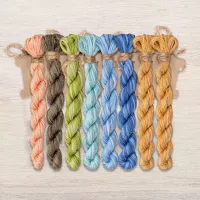 Набор ниток OwlForest для схемы «Вертикальная метрика для мальчика» (DMC)