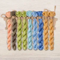 Набор ниток OwlForest для схемы «Вертикальная метрика для мальчика» (DMC)