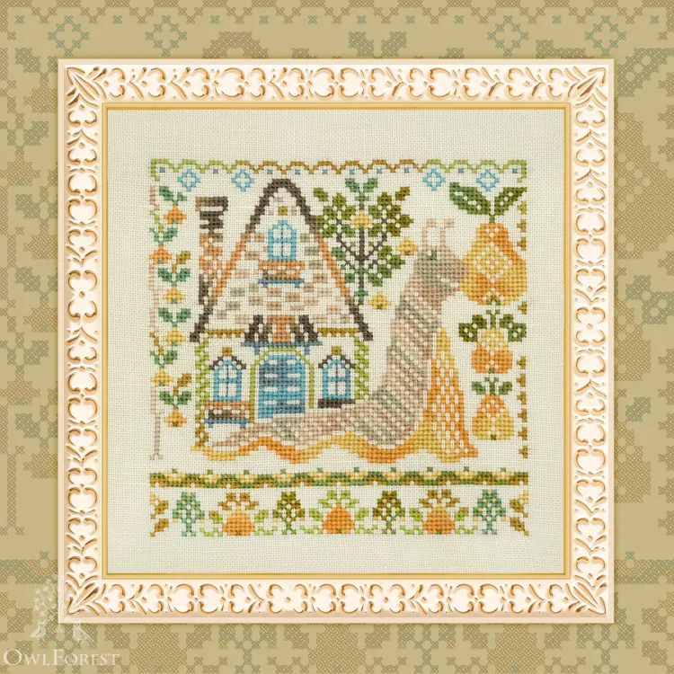 Схема для вышивания «Улиточные домики. Груша»