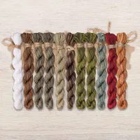 Набор ниток OwlForest для схемы «Манул» (DMC)