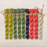 Набор ниток OwlForest для схемы «Смородиновое лето» (DMC)