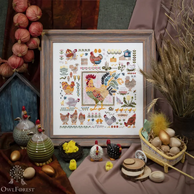 Набор для вышивания «Куриное подворье» 