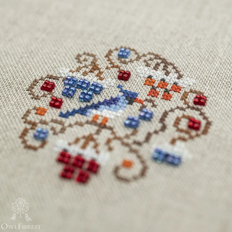 Электронная схема «Зимние птички»