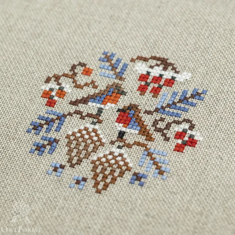 Электронная схема «Зимние птички»