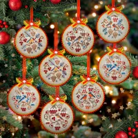 Электронная схема «Зимние птички»