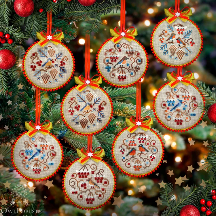 Электронная схема «Зимние птички»