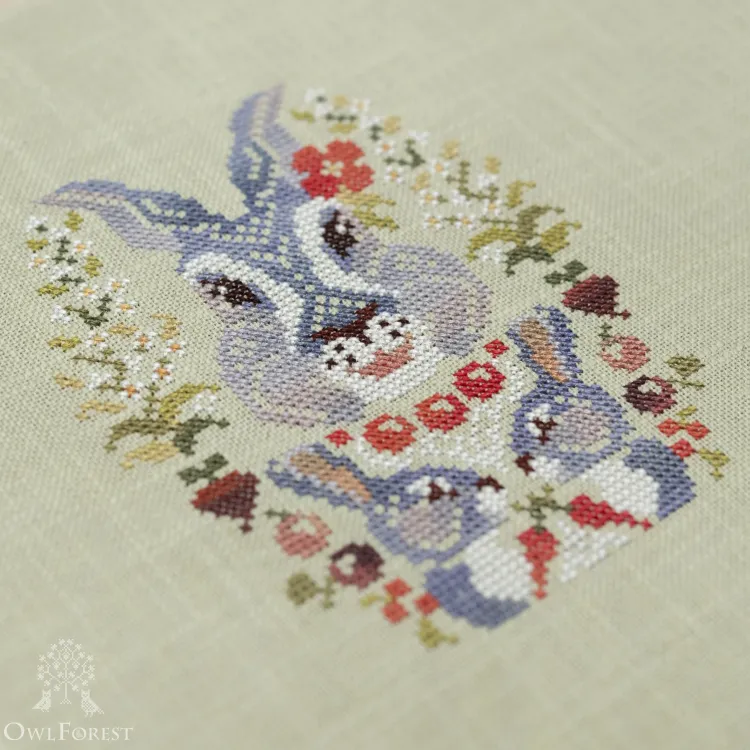 Схема для вышивания «Портрет Зайчат»