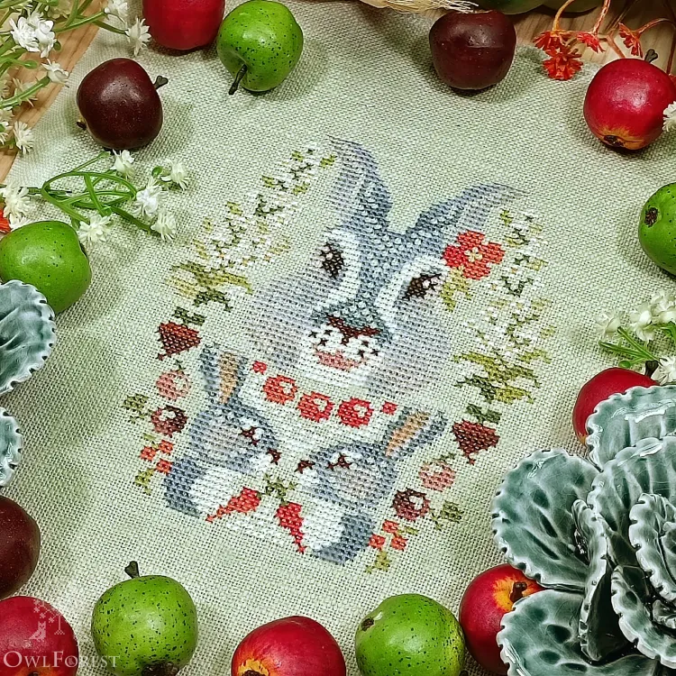 Схема для вышивания «Портрет Зайчат»