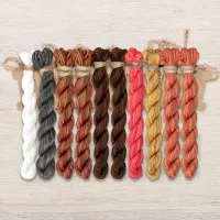 Набор ниток OwlForest для схемы «Весёлые пёсики» (ПНК)