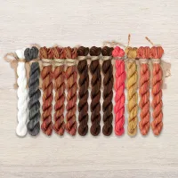 Набор ниток OwlForest для схемы «Весёлые пёсики» (ПНК)