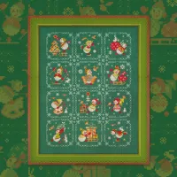 Электронная схема «Снеговики на каникулах»