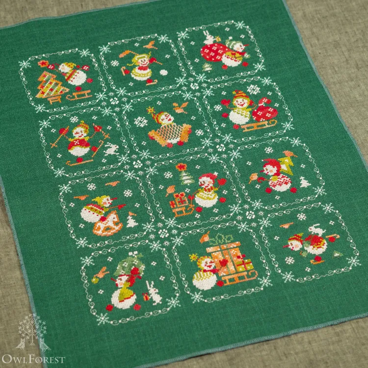 Электронная схема «Снеговики на каникулах»