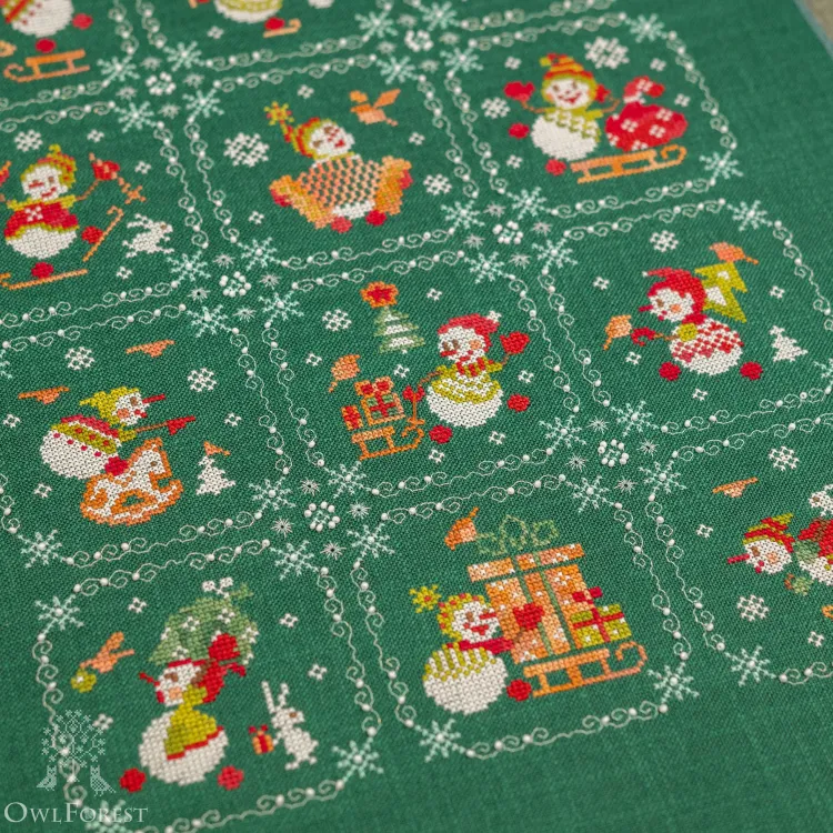 Электронная схема «Снеговики на каникулах»