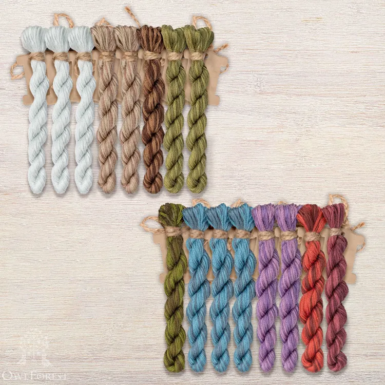 Набор ниток OwlForest для схемы «Зимушка-зима» (DMC)