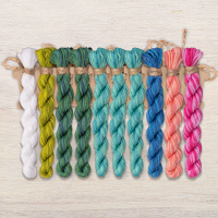 Набор ниток OwlForest для схемы «Подводный сад» (DMC)