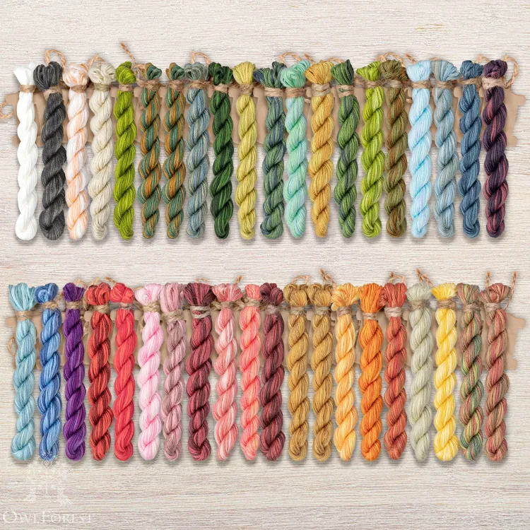 Набор ниток OwlForest для схем «Вышитые узоры» 12х90х90 (ПНК)