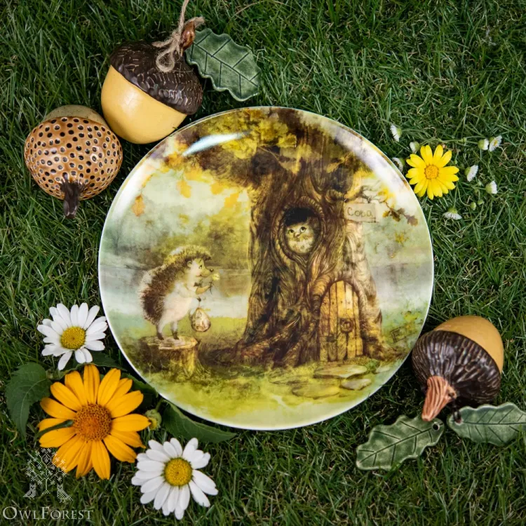 Тарелка «Дуб на берегу реки»