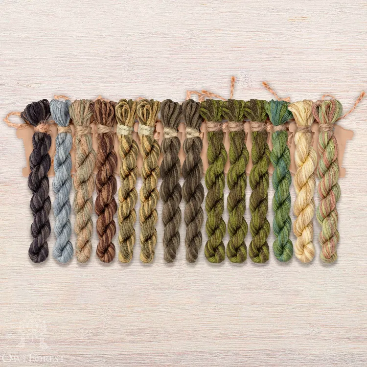 Набор ниток OwlForest для схемы «Сибирский филин» (DMC)