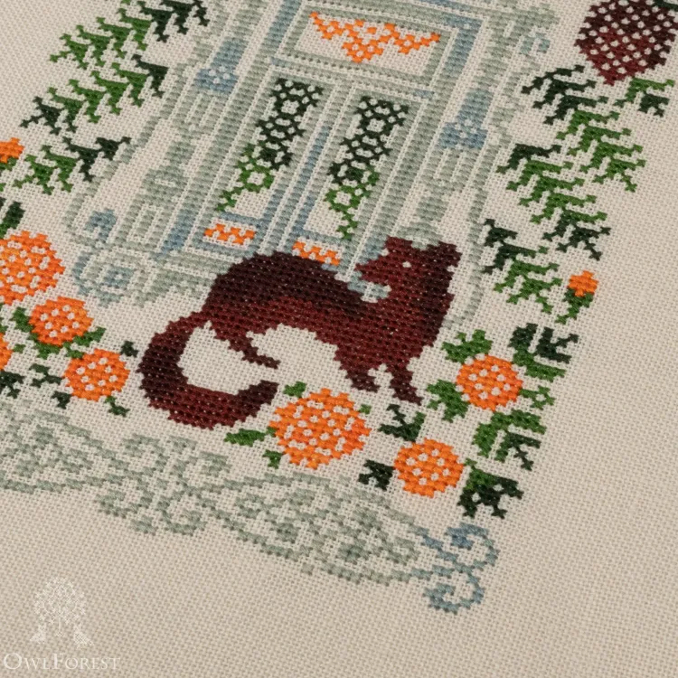 Бесплатная схема для вышивания «Сибирское окошко»