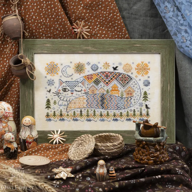 Набор для вышивания «Кот Баюн»