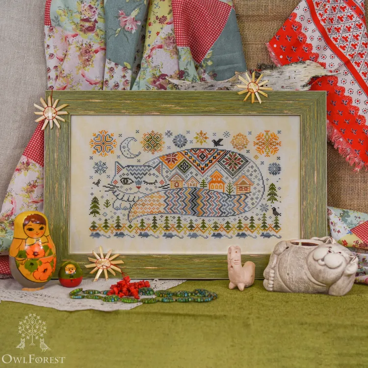 Набор для вышивания «Кот Баюн»