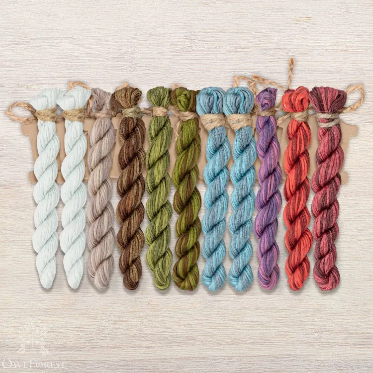 Набор ниток OwlForest для схемы «Зимушка-зима» (ПНК) 