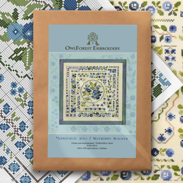 Схема для вышивания «Черничное лето»